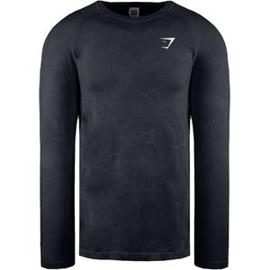 Gymshark - Geo - Heren Topje - Zwart - Naadloos