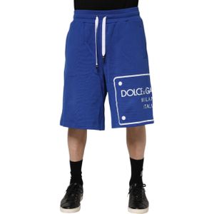 Dolce & Gabbana - Bermuda Shorts - Blauw - 100% Katoen - Met Cargo Pockets