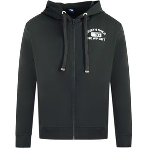 Zwart North Sails-sweaterjack met logo en rits