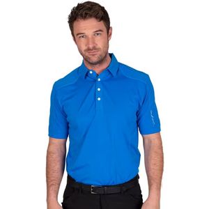 Island Green Heren Gestikt Golf Poloshirt (Marine)