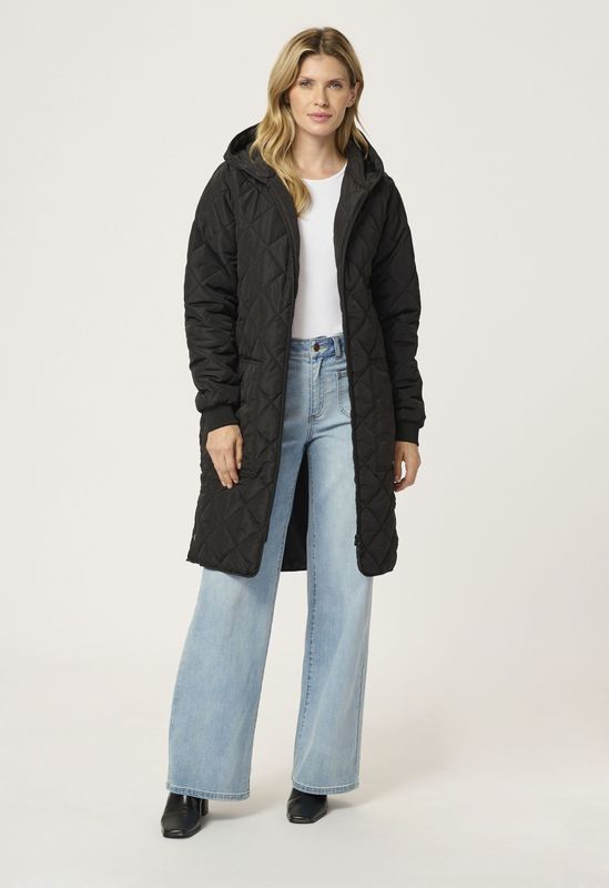 Kaffe - Wintermantel 'Tilla' - Zwart - Gewatteerde Jas