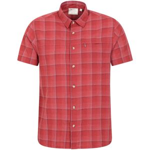Mountain Warehouse - Katoenen Herenoverhemd - Actief Rood - Ademend, Lichtgewicht