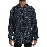 Dolce & Gabbana - Lounge Nachthemd - Blauw - 100% Zijde - Regular Fit