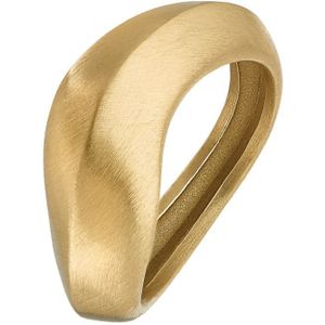 NOELANI Ring voor dames, Roestvrij staal IP goud ""Wave"" van NOELANI