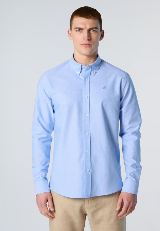 North Sails - Formal Shirt - Lichtblauw - Heren - Katoen