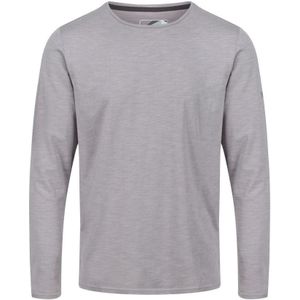 Regatta Heren Essentials T-shirt met lange mouwen (pak van 3) (Grijs/Blauw/Zwart)