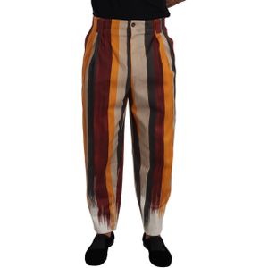 Dolce & Gabbana - Veelkleurig - Skinny Broek - Katoen