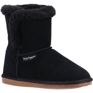 Hush Puppies Dames/dames Ashleigh Slipper Laarzen van SuÃ¨de (Zwart)