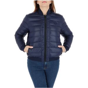 Love Moschino, Dames, Jassen, Blauw, Maat: S Poliester,