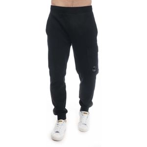 Heren-C.P. Company Diagonal Raised Fleece Cargo Sweatpants in Zwart