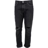 Tommy Hilfiger - Slim-fit Jeans - Zwart - Hoogwaardig Denim