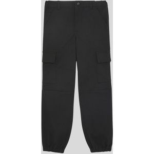 Lyle & Scott - Ripstop Cuffed Cargo Broek - Zwart - Kinderen