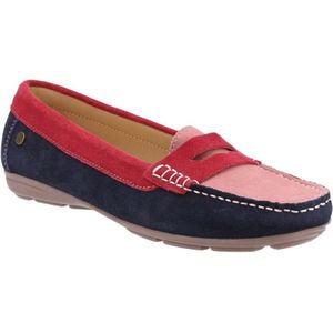 Hush Puppies Dames/dames Margot Suède Instappers (Rood/Roze/Navy) - Maat 36