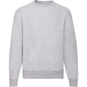 Fruit of the Loom Heren Classic Heather Raglan Sweatshirt (Grijs)