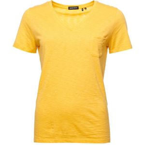 Superdry T-shirt Van Biologisch Katoen Met V-hals En Borstzakje - Dames - Maat 42