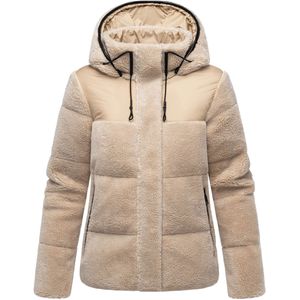 Marikoo dames teddy puffer jas met capuchon – model Kaguraa