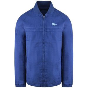 Vans - Off The Wall - Herenjas - Blauw - Long Sleeve Zip Up Collared