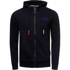 Rusty Neal - Basic Box Logo Sweat Jacket - Heren Sweatshirt - Met Capuchon