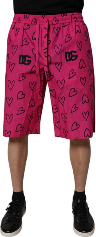 Dolce & Gabbana - Bermuda Shorts - Roze - 100% Katoen - Regular Fit