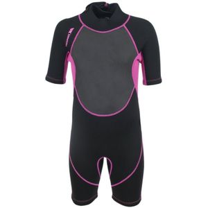 Trespass Childrens Girls Scubadive 3mm Kort Wetsuit (Zwart) - Maat 11-12J / 146-152cm