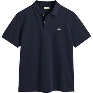 Gant Heren Archive Shield Geborduurd Poloshirt (Blauw)