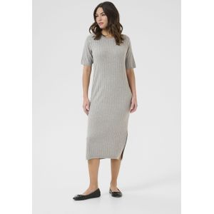 Kaffe - Gebreide Jurk - Grijs - Kalizza