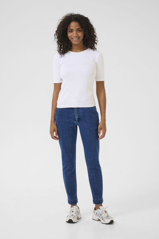 KAFFE - Lea - Dames Skinny Jeans - Zachte Stretchdenim - Middelhoge Taille