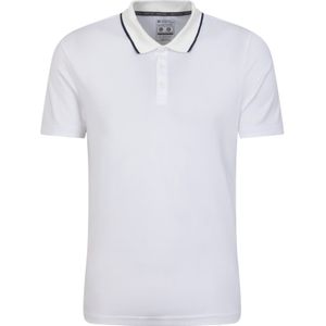 Mountain Warehouse - Toernooi Poloshirt - Wit - 94% Polyester, 6% Elastaan