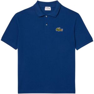 Lacoste Unisex L.12.12 Badge Pique Loose Fit Polo voor volwassenen (Blauw)