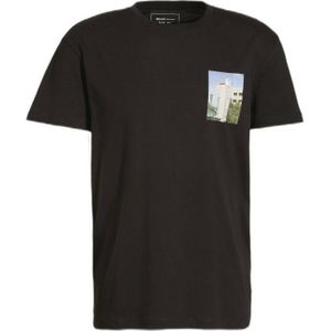 Tom Tailor Denim regular fit T-shirt met backprint black