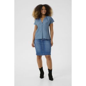 Blouse met korte mouwen CRSofia Regular fit blue