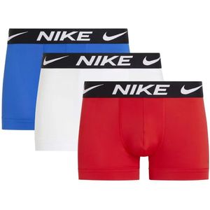 Nike Heren Essential Micro Dri-FIT Boxershorts (Set van 3) (Rood/Wit/Blauw)