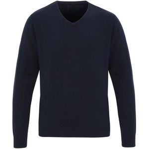 Premier Heren Essential Acryl V Hals Sweatshirt (Marine)