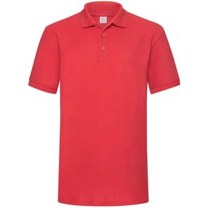 Fruit of the Loom Heren Polycotton Pique Zwaar Poloshirt (Rood)