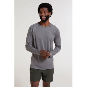 Mountain Warehouse Endurance T-shirt met lange mouwen voor heren (Donkergrijs)