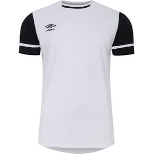 Umbro Heren Cavelle Jersey T-Shirt (Briljant wit/zwart)