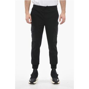 Skinny cargo-joggingbroek met lage taille in zwart