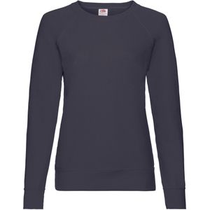 Fruit of the Loom Dames/Dames Lichtgewicht Lady Fit Raglan Sweatshirt (Deep Navy)