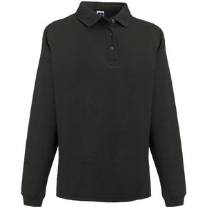Russell Europe Mens Heavy Duty Collar Sweatshirt (Zwart)