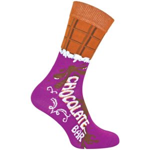 Urban Eccentric - Katoenen chocoladesokken in een doos - Chocoladereep