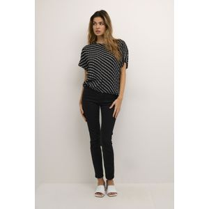 Mouwloos shirt Loose fit Black/Chalk Graphic Print black white