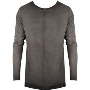 La Haine - Longsleeve - Grijs - Uniseks - Stijlvolle Top met Decoratieve Stiksels