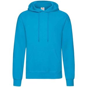 Fruit of the Loom Volwassenen Unisex klassiek sweatshirt met capuchon (Azuurblauw)