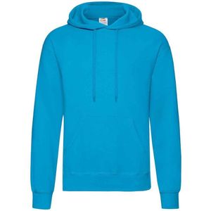 Fruit of the Loom Volwassenen Unisex klassiek sweatshirt met capuchon (Azuurblauw)