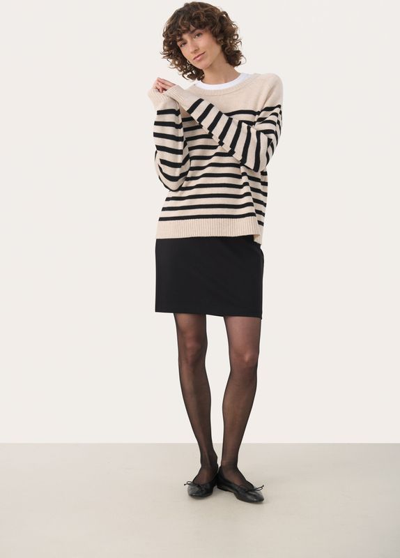 Pullover NiakaPW Regular fit black offwhite