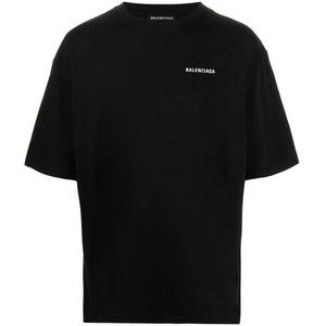 Balenciaga-logo zwart oversized T-shirt