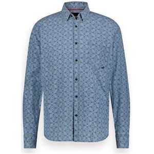 MEN SHIRT CHAMBRAY ALLOVER PRINT - Overhemd - Maat 3XL