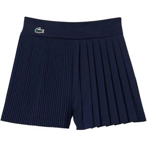 Lacoste Dames/Dames Gevoerde Geplooide Tennisshort (Blauw)