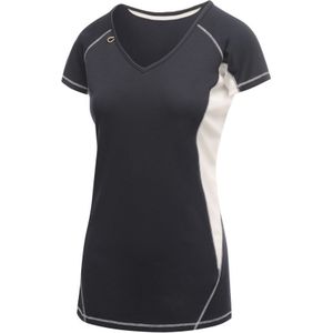 Regatta Activewear - Dames Beijing Korte Mouwen T-Shirt (Navy/Wit) - Maat 44