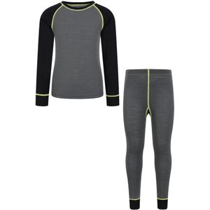 Mountain Warehouse Kinder/Kids Merino II Base Layer Set (Legering)